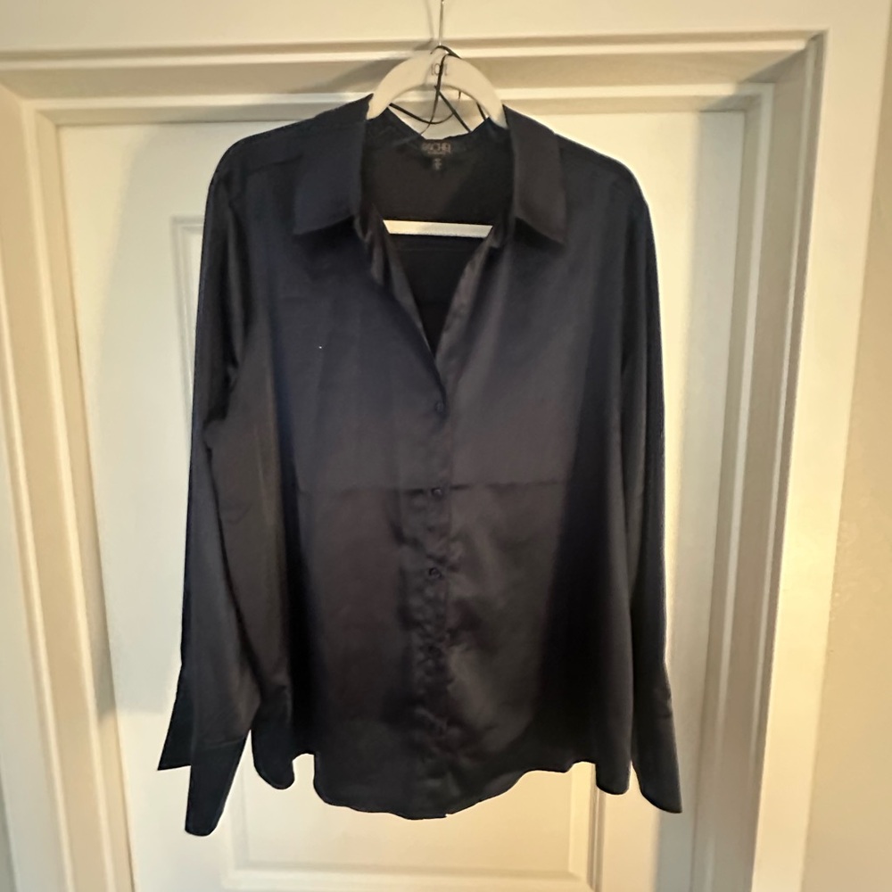 RACHEL Rachel Roy Navy Blouse